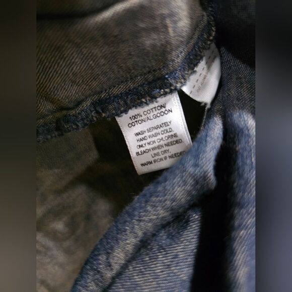 Ann Taylor Loft The Softened Shirt Chambray Blue Sz M - Picture 5 of 6